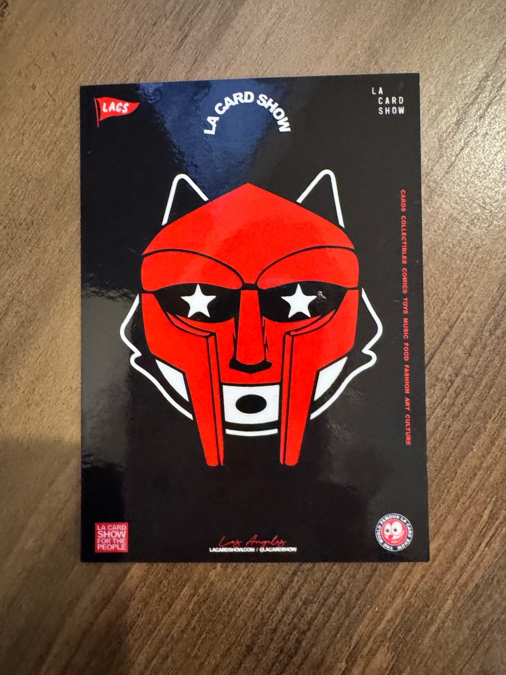 Red Mask Disney sports card